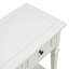 Console de style rétro classique avec trois tiroirs supérieurs et une tablette inférieure de style ouvert, facile à assembler (blanc antique)-131167536