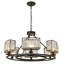 Vallonia 6 Light Dimmable Wagon Wheel Chandelier-1266907909