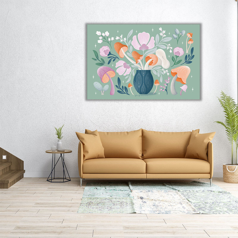 Fantastic Fungi I - reproduction d'art sur toile, H 40 po x l 60 po