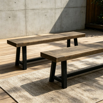Banc d'extérieur en bois d'acacia