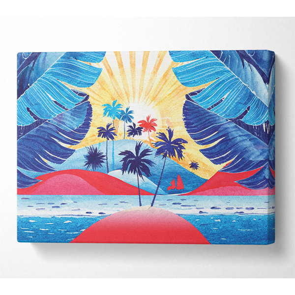 Sansibar Home Red Island Paradise - Kunstdrucke auf Leinwand | Wayfair.de