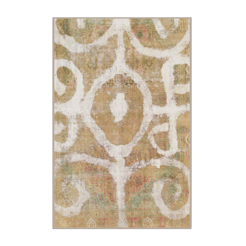 Abstract Indoor Rug, Runner 2' x 5'