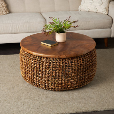 Table basse simple en bois massif