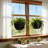 Large Self Watering Hanging Planters Set of 2 - Black Plastic Hanging Baskets with Removable Reservoir for Indoor Outdoor, Window, Balcony & Garden