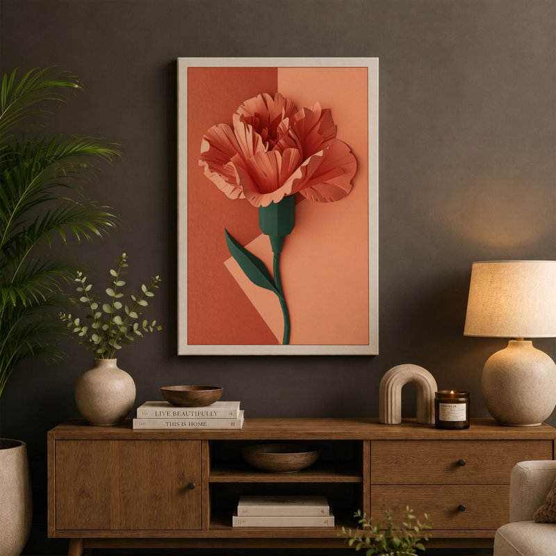 Print, 30x20 - 76.2 x 50.8 cm, Teal Border