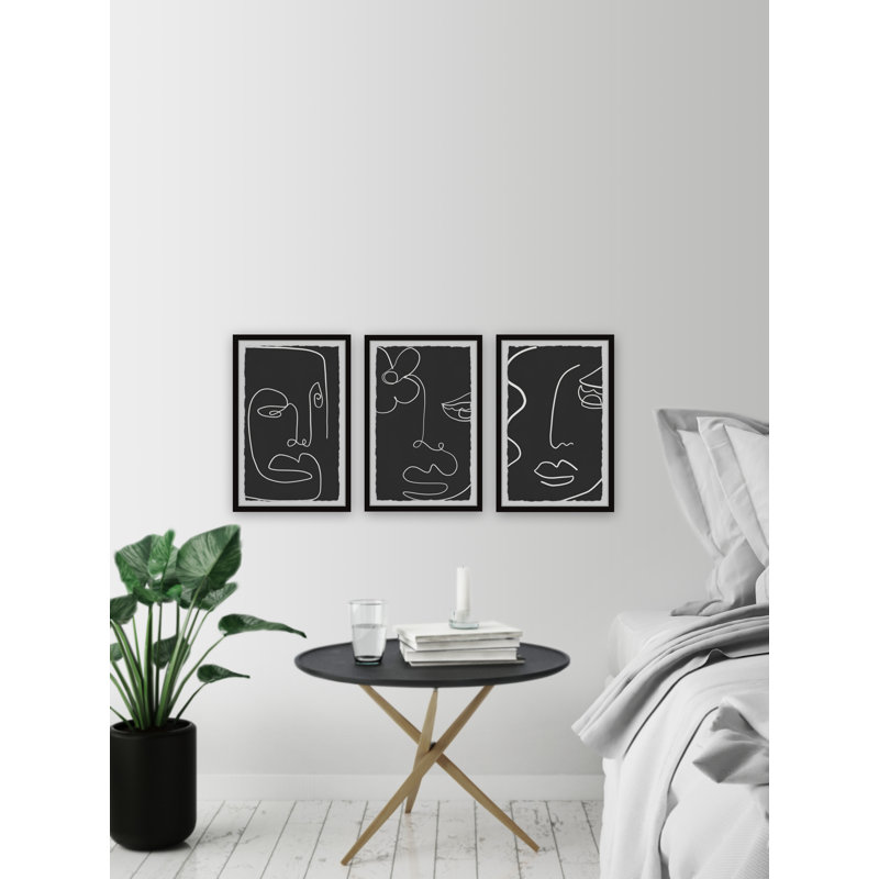 Futur beauté triptyque, H 30 po x l 20 po