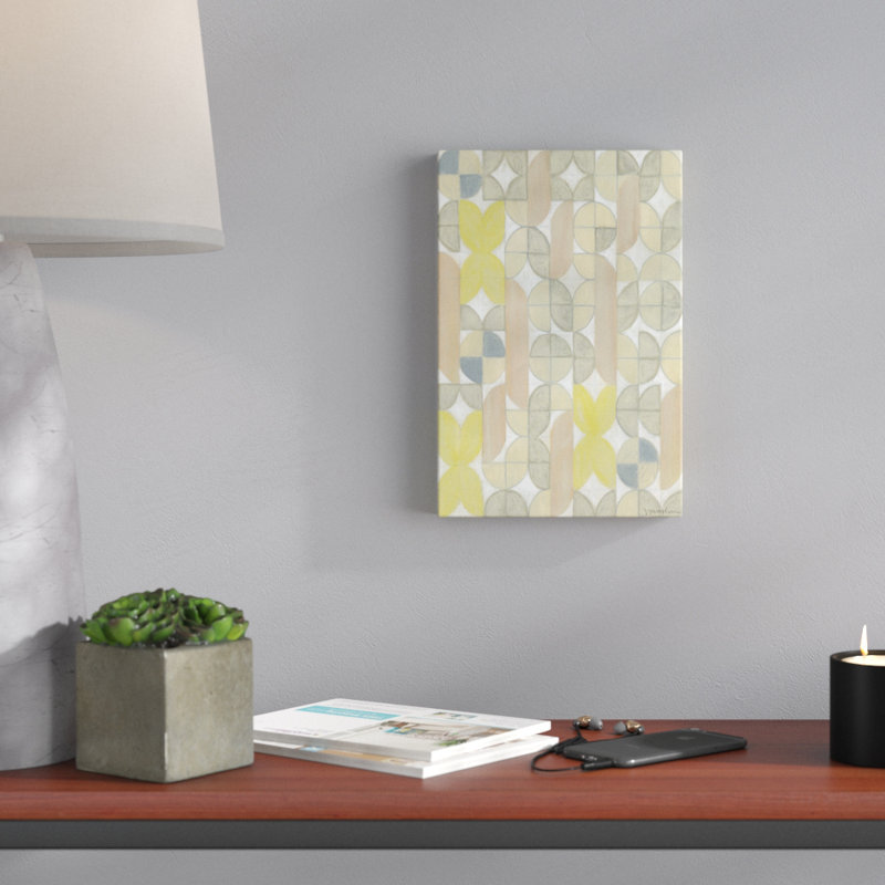 Radius Tile I by Vanna Lam - Painting on Canvas, 30cm H x 20cm W, Wrapped Canvas