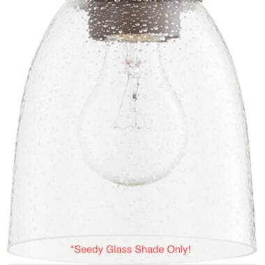 Highland Dunes 5'' H Glass Cone Lamp Shade & Reviews