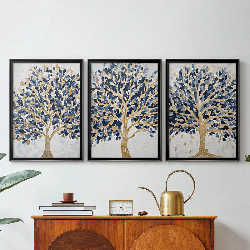LANDSCAPES Series CLXV - Toile tendue avec châssis sur mesure - 3 pièces, H 19 po x l 27 po