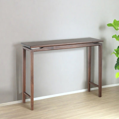 Chinese Minimalist Solid Wenge Entryway Console