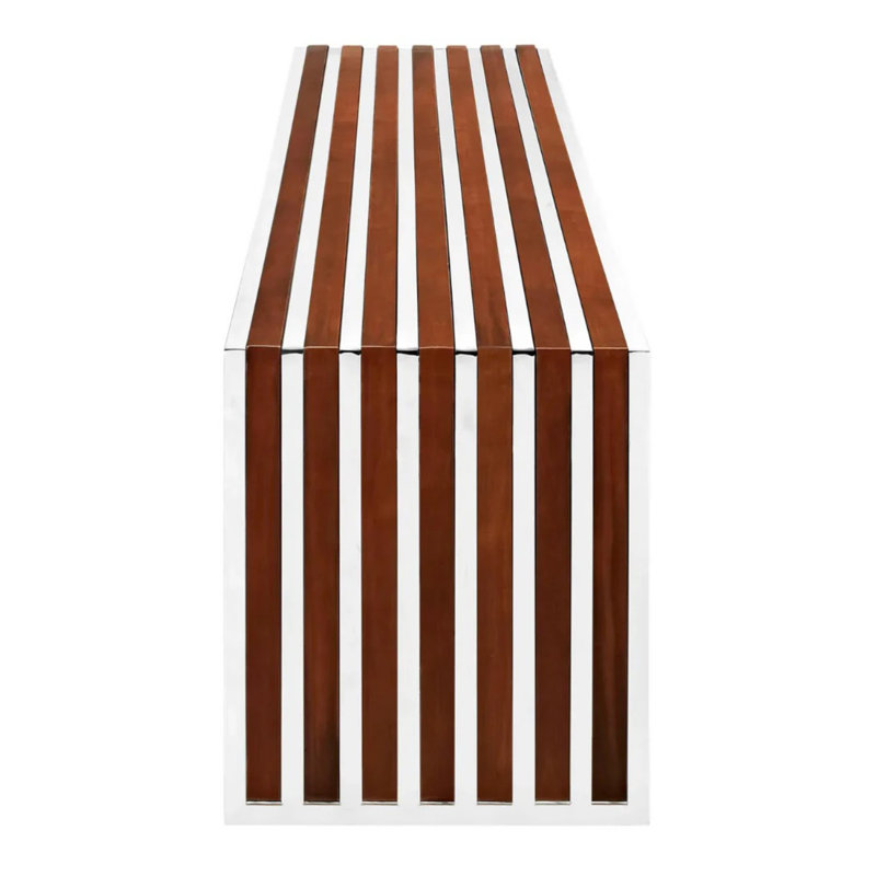 Banc en noyer, H 17 po x l 48 po x P 16,1 po