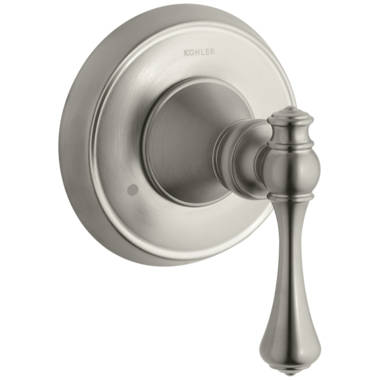 KOHLER Forte Sculpted Valve Trim For Transfer Valve, Requires Valve,  Vibrant Brushed Nicke