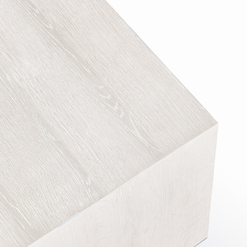 Layne 20" Square End Table, White Wash