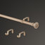 Ensemble de tringle à rideau 1 1/8 po de diamètre avec embouts de porte de porche et tringle ajustable murale en acier Mode Farmhouse Collection