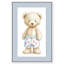 «Swim Trunks Teddy», reproduction murale encadrée par Art Remedy, cadre doré, 10 x 15-307680927-307680918