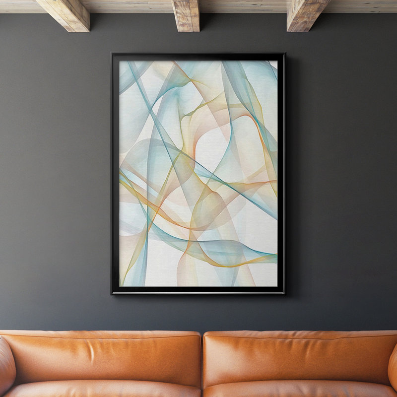 Denum Curves and Waves III - reproduction de cadre photo, Noir, H 24,5 po x l 18,5 po x P 1 po
