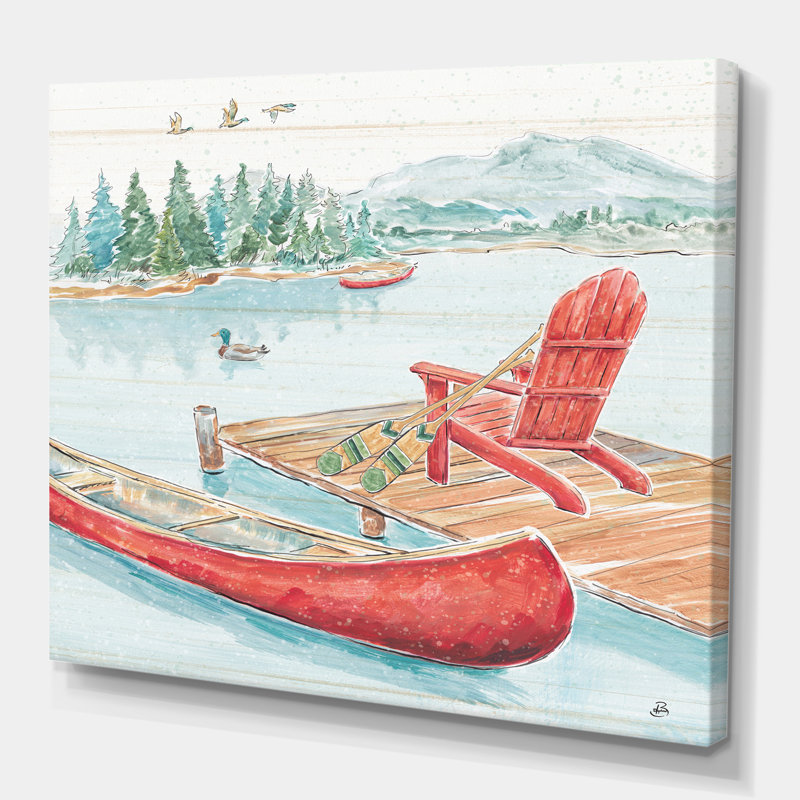 «Lake Moments IV», reproduction d'art sur toile tendue, H 30 po x l 30 po x P 1 po