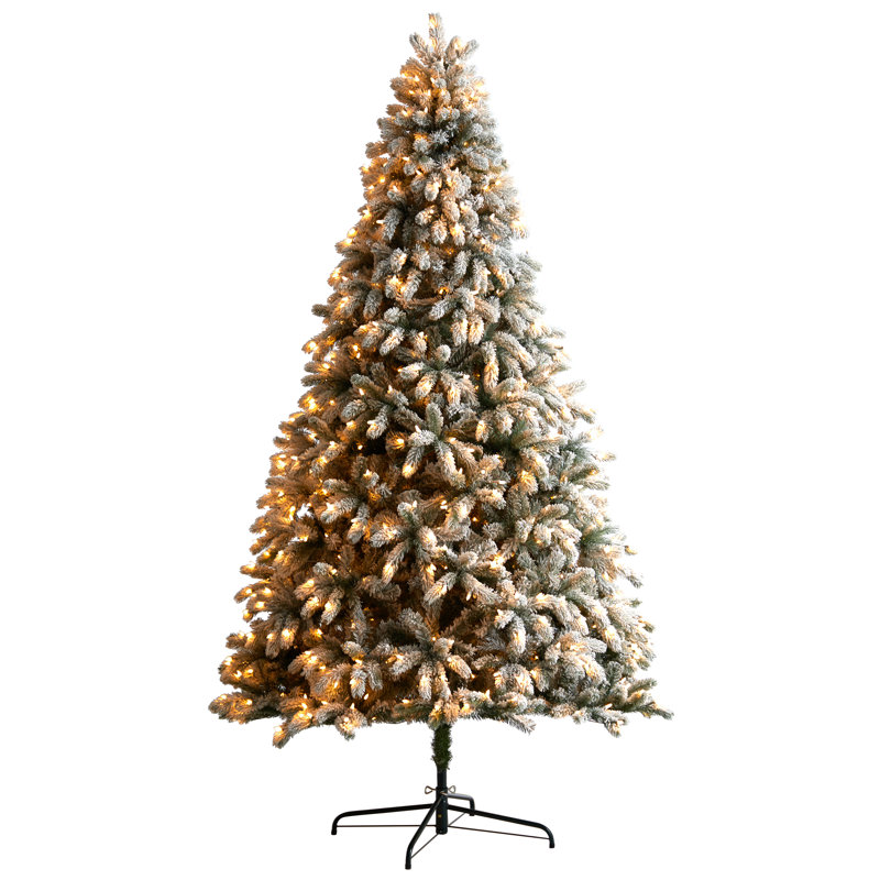 Arbre de Noël artificiel épinette 9 pi avec 850 lumières DEL 9 pi, H 9 pi