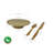 13 Inch Cake Stand Set with Knife and Spatula