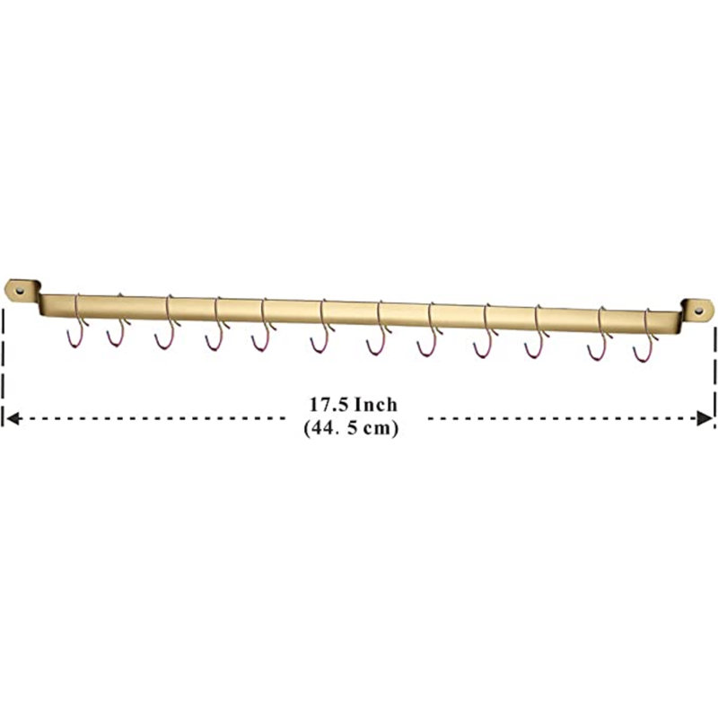 Steel Rectangle Wall Mounted Pot Rack