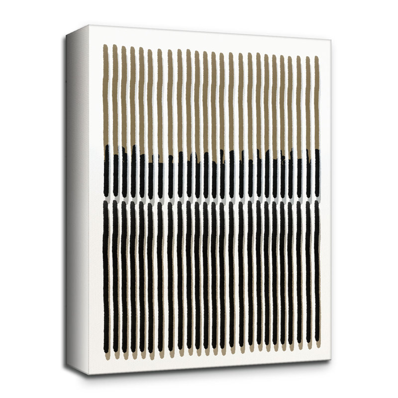 «Alvaro Abstract Neutral CL III» par ChiChi Decor, impression sur toile, H 40 po x l 30 po x P 1,5 po