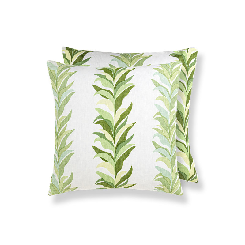 Coussin décoratif en rayonne / viscose, Rallonge, Carré 22 po