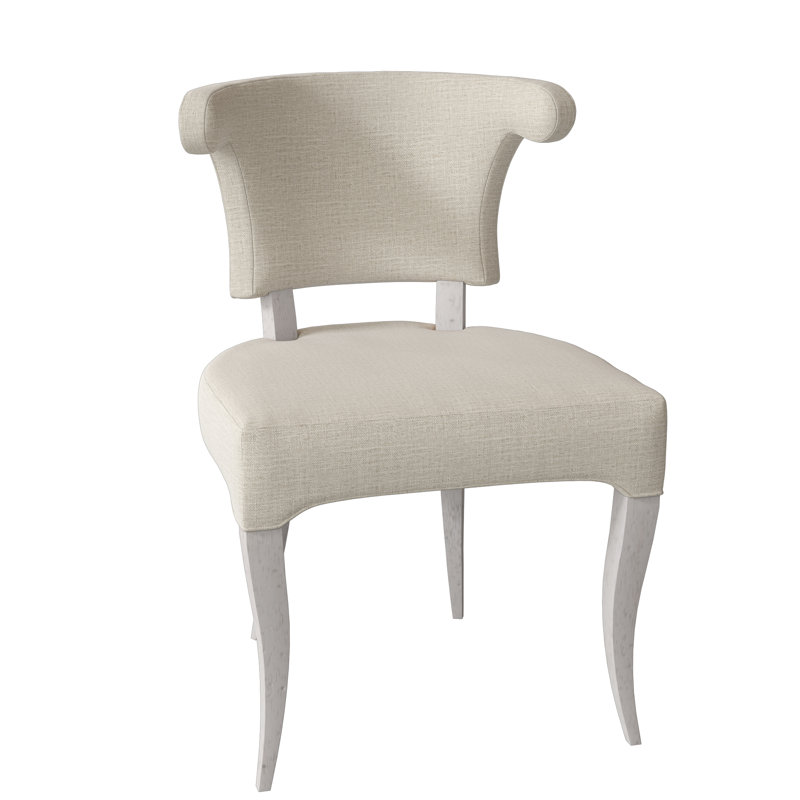 Fauteuil à oreilles rembourré Athena, Cyan maya, Bisque