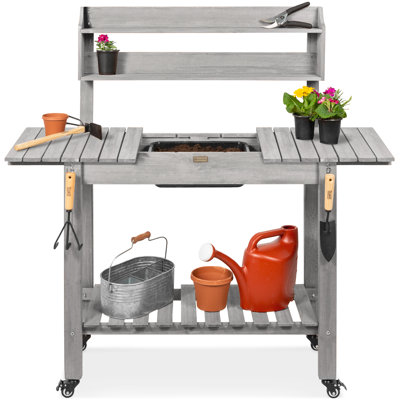 Rista Wood Potting Bench