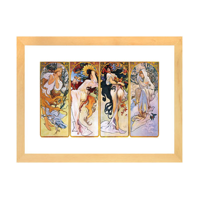 " The Four Seasons (1895) " by Alphonse Mucha