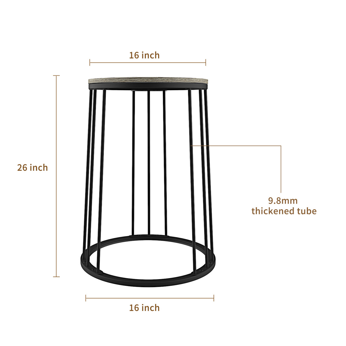 Ebern Designs Ostins Frame End Table | Wayfair