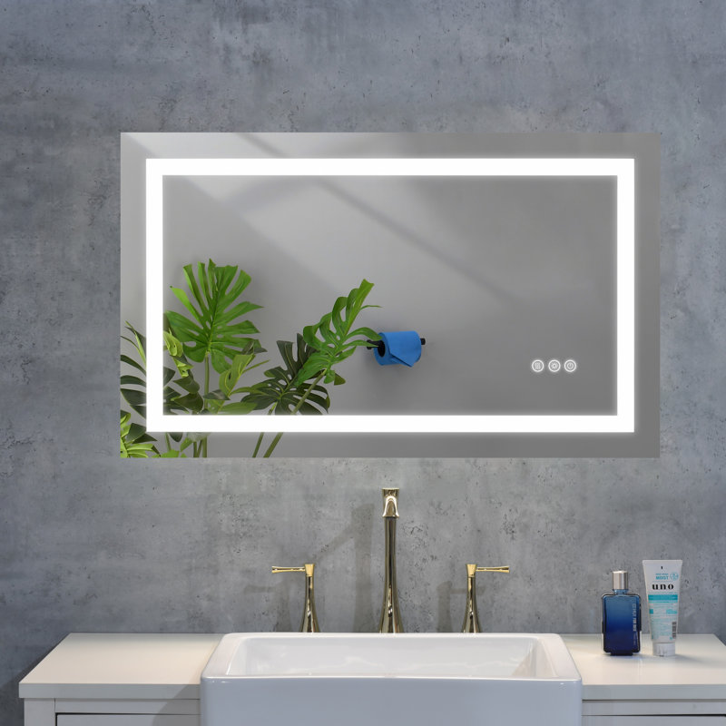 Miroir de salle de bain DEL, 19,98 po x 32,02 po