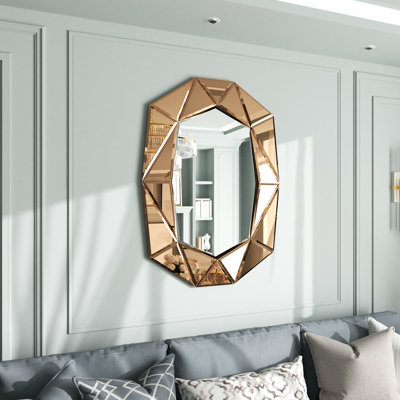 Mulat Glass Oval Mirror