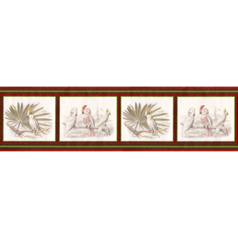 Bordure d'oiseaux tropicaux exotiques Wissem