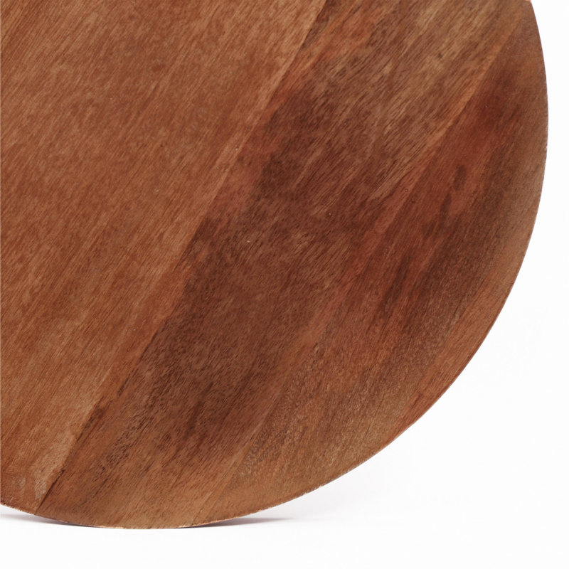 Mango Wood Round End Table