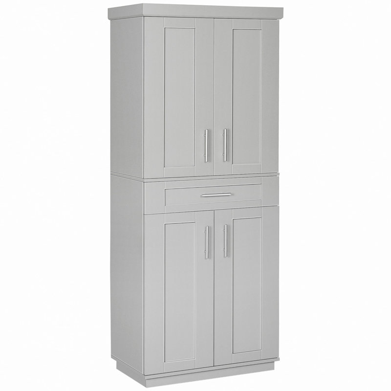 Armoire autoportante avec portes et tiroir Modern Kitchen Pantry