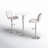 Stewartsville 3-Piece Pedestal Faux Leather Dining Set-455455593-494163902
