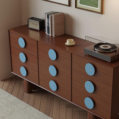 Mid-Century Solid Wood Console Cabinet