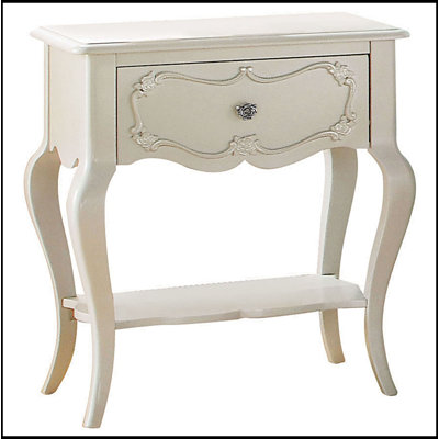 Pearl 1-Drawer Nightstand with Shelf