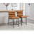 Mutsuo Upholstered Faux Leather Counter Stool with Metal Frame Chic Arm-less Counter Height Bar Stool for Coffee Bar/Kitchen Island-189656401