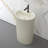 Chloe 35" Tall Pedestal Bathroom Sink Solid Surface Bathroom Sink