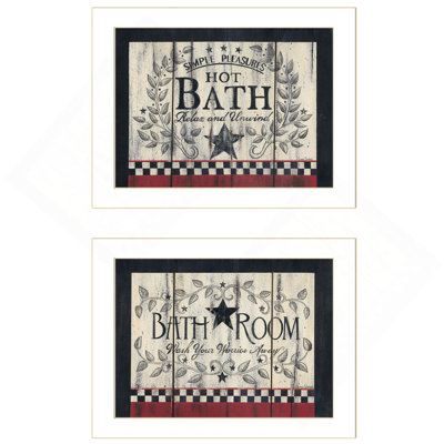 «Hot Bath», vignette 2 pièces par Linda Spivey