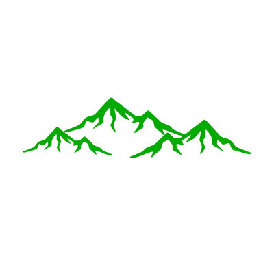 Décalcomanie murale de chambre à montagnes