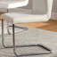 Chaise d’appoint rembourrée blanche Engelbert
