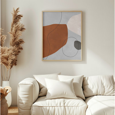 «Expressive conceptual», art mural texturé encadré
