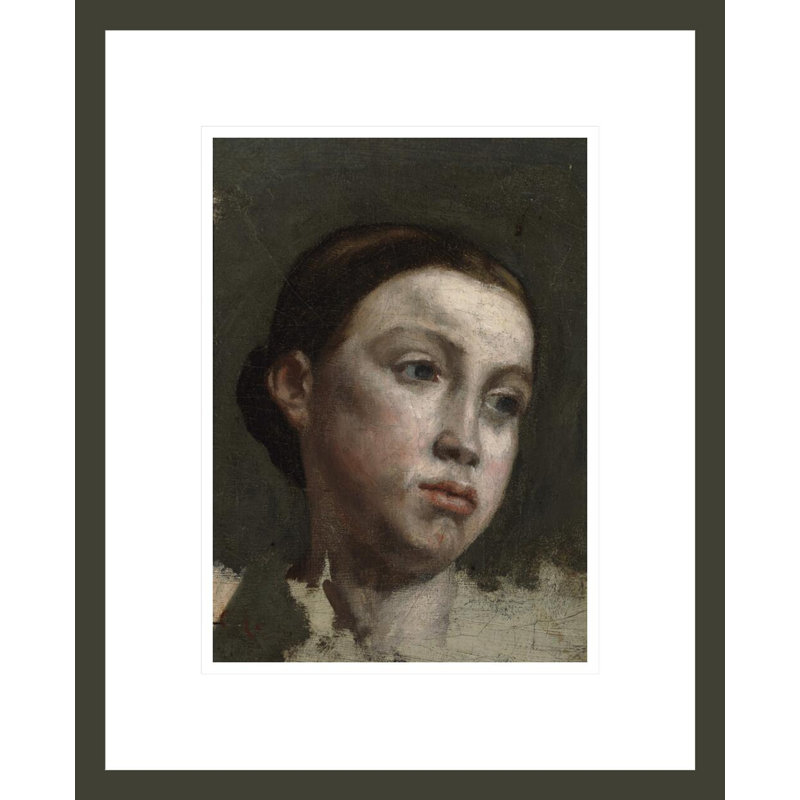Portrait de jeune femme par Gustave Courbet, H 16,75 po x l 13,61 po
