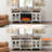 Corretta Unfinished TV Stand for TVs up to 75" with Fireplace Included-2113358208