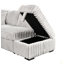 Canapé-lit en velours côtelé avec repose-pieds et canapé-lit modulaire