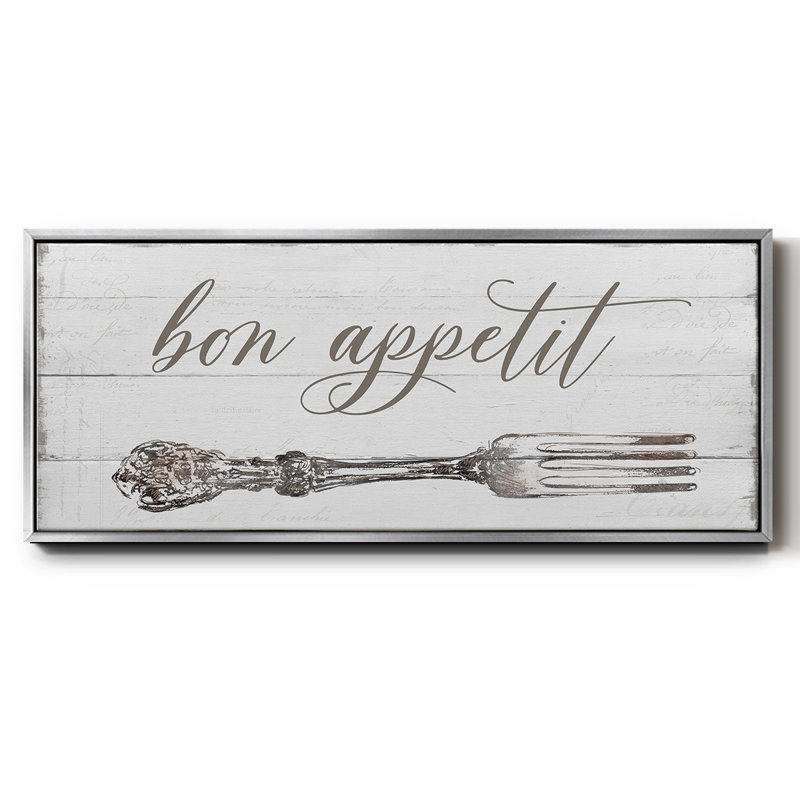 Bon appétit - Toile encadrée, H 8 po x l 20 po