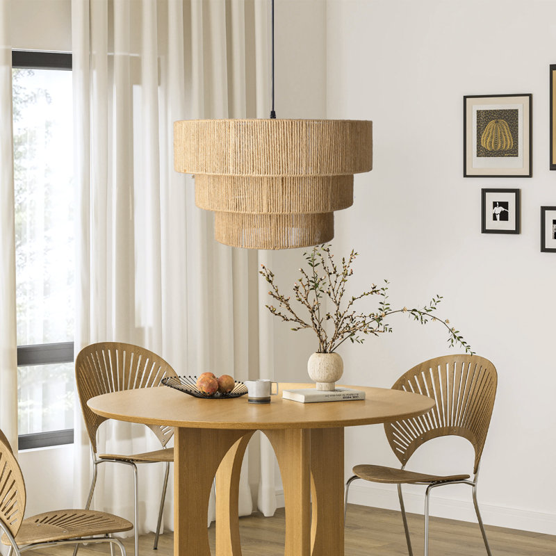 Lagoudera 1 - Light Natural Geometric Pendant