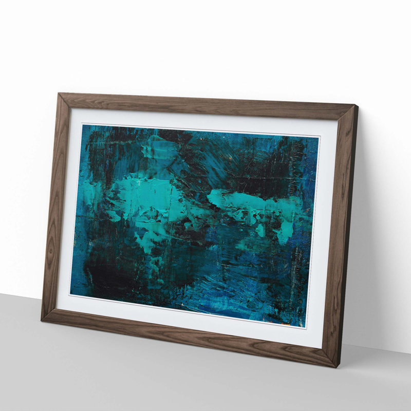 Abstract Vol.385 by S.Johnson - Framed Print, 27cm H x 36cm W x 2cm D, Walnut Framed